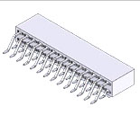 KF2-XXIXXX127M1XX - Female Header Pitch=2.54 Double Row SMT Type H=8.5 - Kendu Technology Co., Ltd.