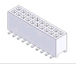 KF7-XXFXXX060M1XX - Female Header Pitch=1.27 Double Row SMT H=4.3 - Kendu Technology Co., Ltd.
