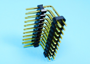 LP/H254UGX a A d／c A b -2xXX - 2.54mm Pin Header H:2.54 W:5.08 Dual Row Dual Base Up Angle DIP Type - LAI HENG TECHNOLOGY LTD.