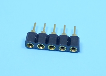 LSIP254-1×XXGO - 2.54mm SIP SOCKET Single Row Round Pin (Gold Plated) - LAI HENG TECHNOLOGY LTD.