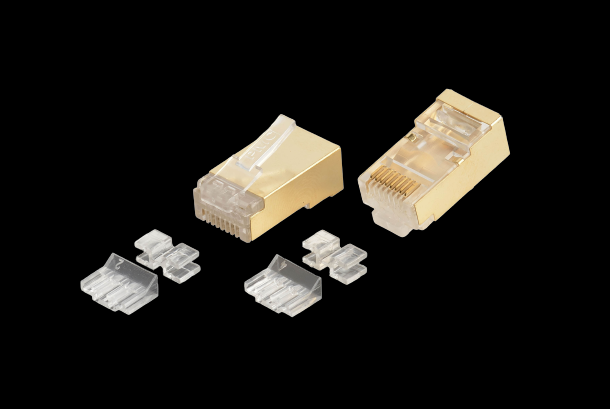 P8-064 - C6A 8P8C-F-RV Shielded RJ45 Modular Plug - Plug Master Industrial Co., Ltd.